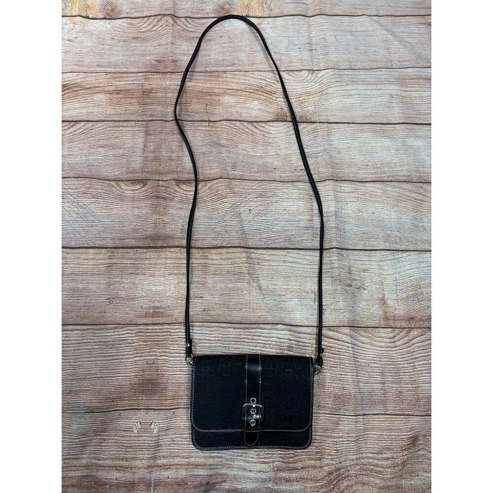 Croft & Barrow Black Floral Pattern Crossbody Bag NWOT